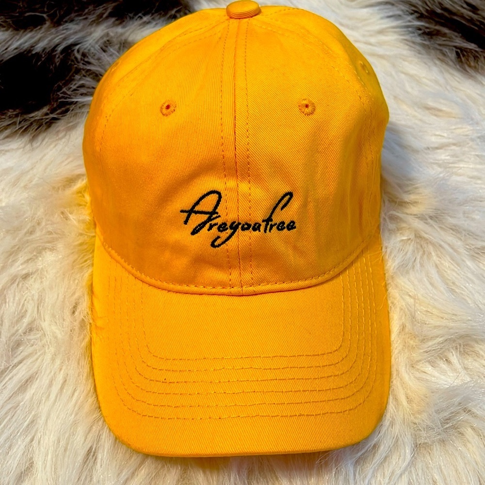 Mustard color baseball cap 100% cotton